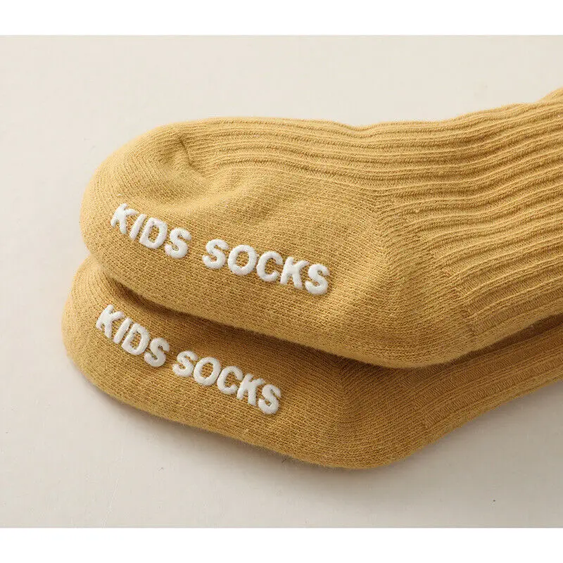 Cute Baby Girls Boys Toddlers Winter Ultra Thick Warm Cotton Socks Non-slip Floor Walking Grip Socks Xmas Kids Gift