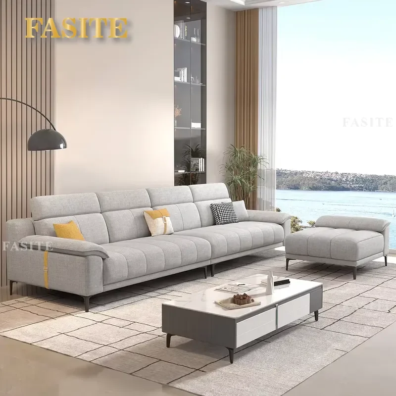 Double sofa bed living room sofa set furniture technology cloth living room home furniture sofa set high quality
