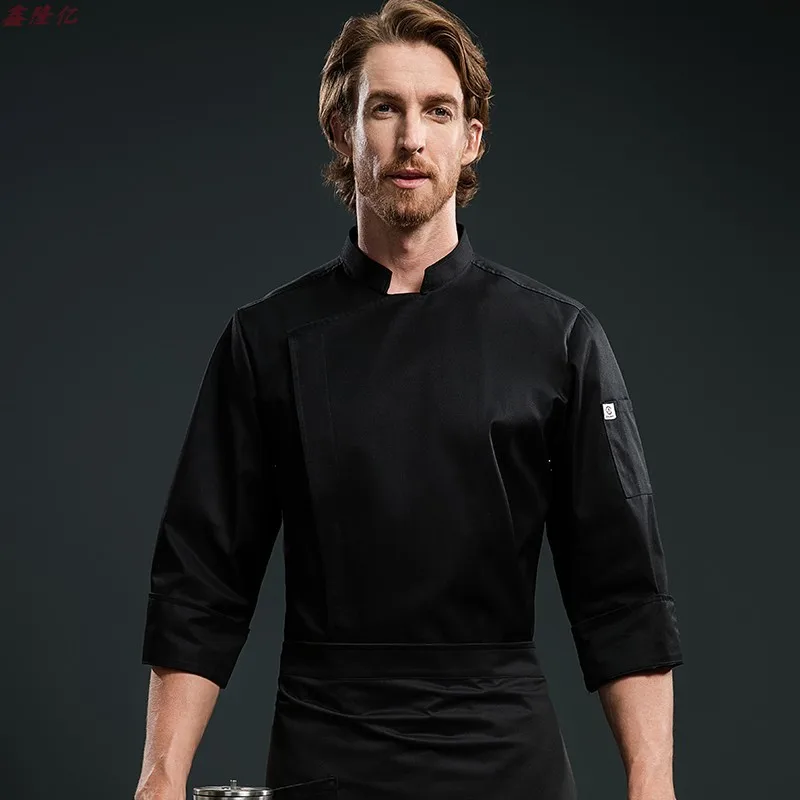 

Cake Shop Western Restaurant Steakhouse Kitchen Work Uniform Long Sleeve Catering Hot Pot Restaurant Hotel Autumn Chef Uniform f
