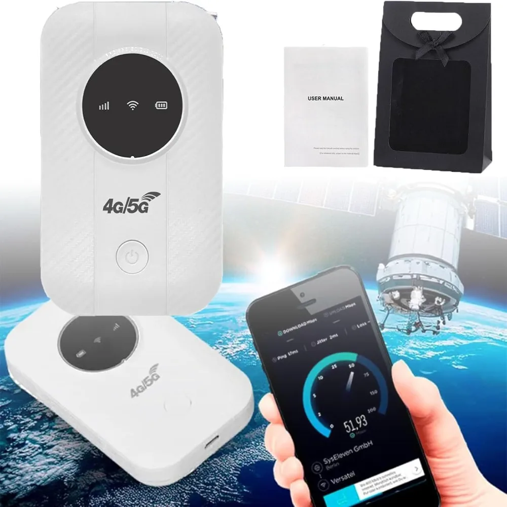 Ultralink Pocket Router, 2025 Ultra Link Pocket WiFi, kostenloses Internet in der Tasche, Ultra Link Free Router, unbegrenztes Satelliten-Internet, Hochgeschwindigkeits-Smart-Router für überall