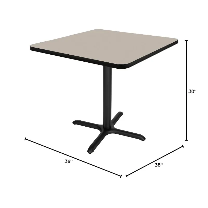 Cafétafel, Druklaminaatbladen Met T-Mal Zijn Standaard Verkrijgbaar