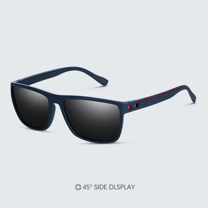 Mode Hohe Qualität Marke Neue Polarisierte UV400 Sonnenbrille Männer Frauen Quadratische Matte Rahmen Gläser – Detail 4