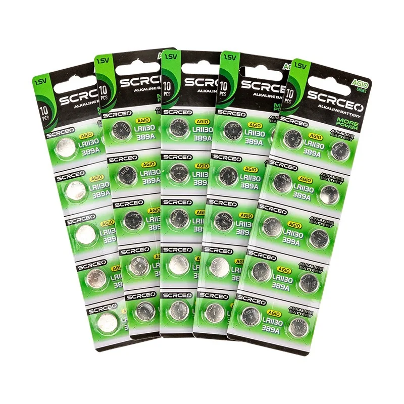 2-60PCS AG10 LR54 1…