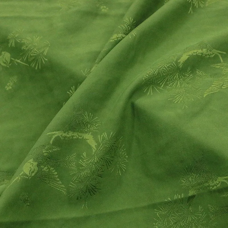 

Old material bird-patterned silk jacquard satin fragrant gauze fabric niche clothing ramie