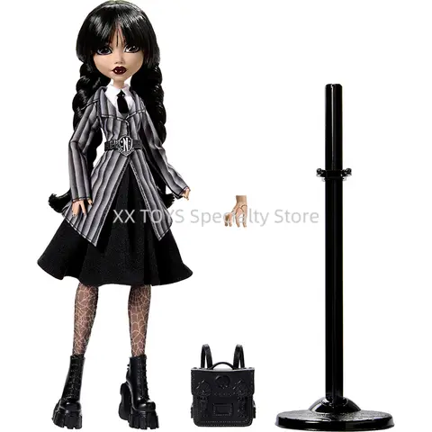 Monster High Wednesday-docka Addams Rave'N Wednesday Enid Sinclair Collector's Edition-dockor Levereras med dockställ Födelsedagspresenter 10 best sales Monster High-tillbehör - №4