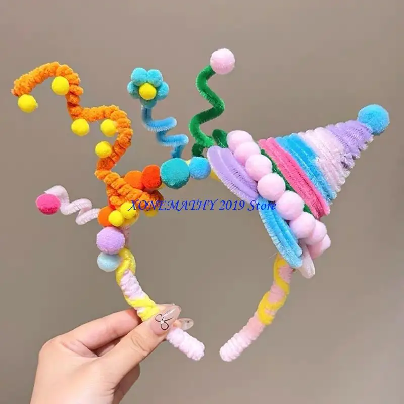 

F42F Comfortable Fabric Headband with Star Ornament Headwear for Special Occasion