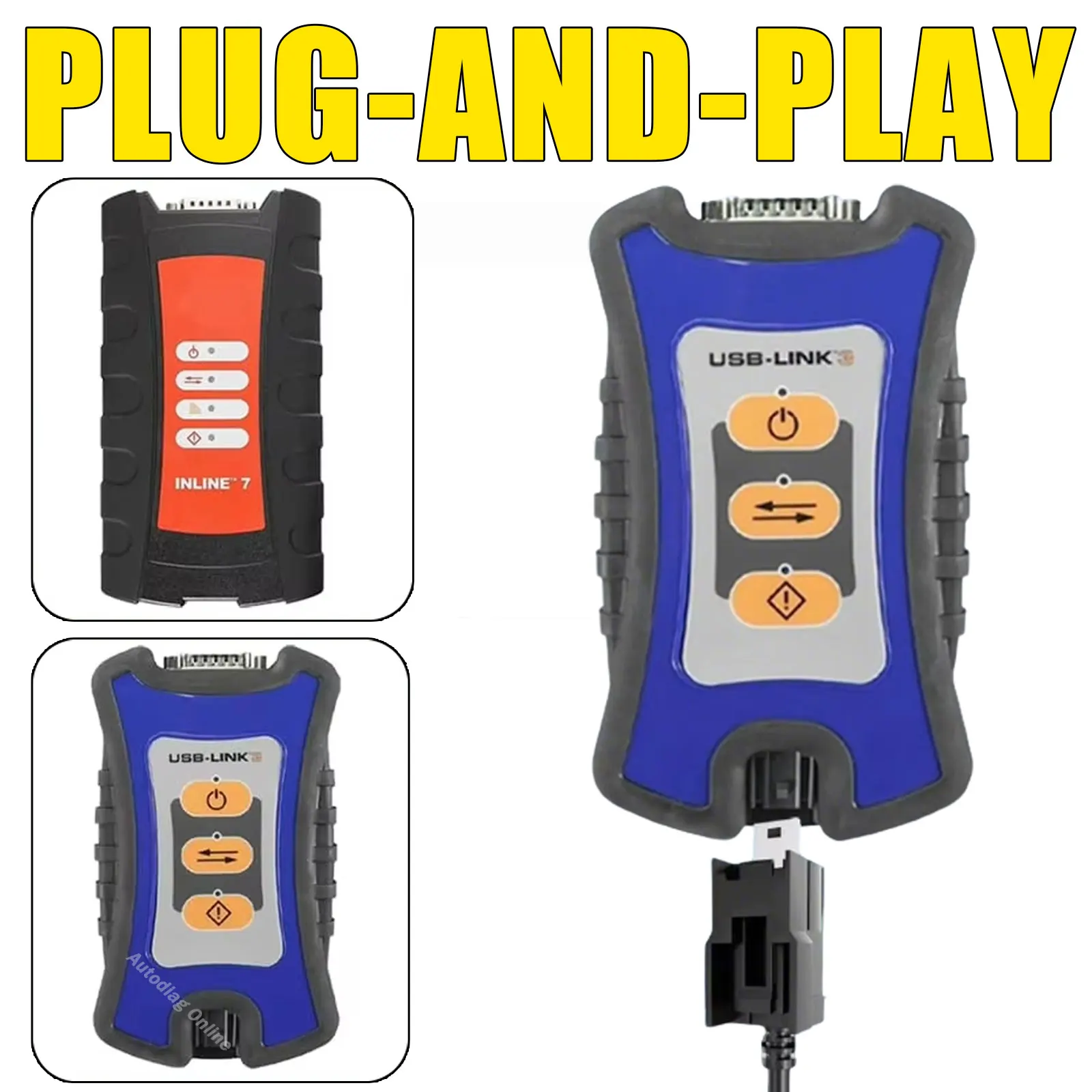 Picture 4: USB Replacement Cable for Nexiq USB Link 2 3 Locking USB Connect Fit for Cummins Inline 7 with Standard USB Port USB Link Cable