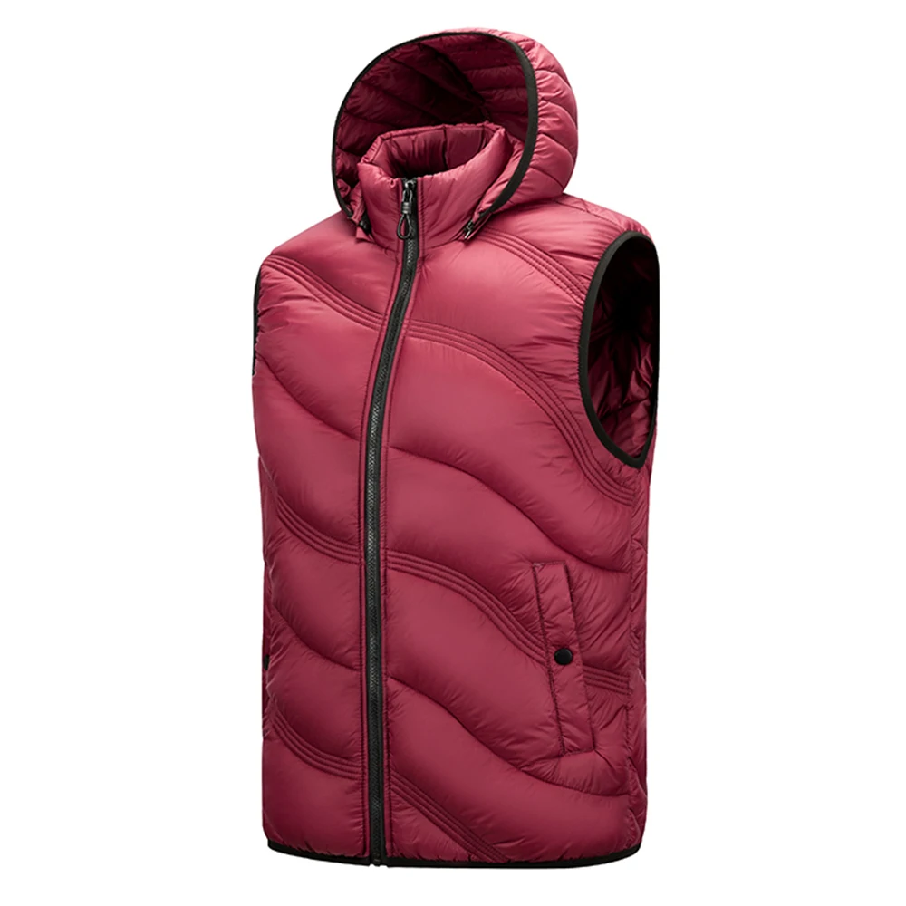 Factory Direct Sales Cross-Border High-Quality Vest Cotton Coat Autumn and Winter Men's Simple Casual Rib Vest Men's Wholesale