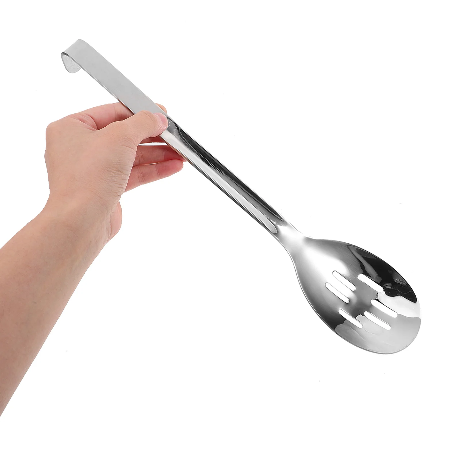

Slotted Spoon Stainless Steel Buffet Kitchen Tool Ergonomic Serving Utensil for Salad Pasta Meatball Soup Slotted Spoon