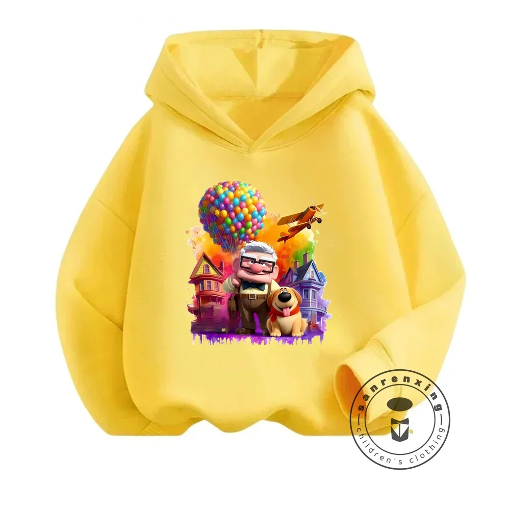 Disney Up House Global Film Merch Sweatshirts for Children Popular Elastic Cuffs Warm and Cheap Casual Daily Wear Fashion Tops