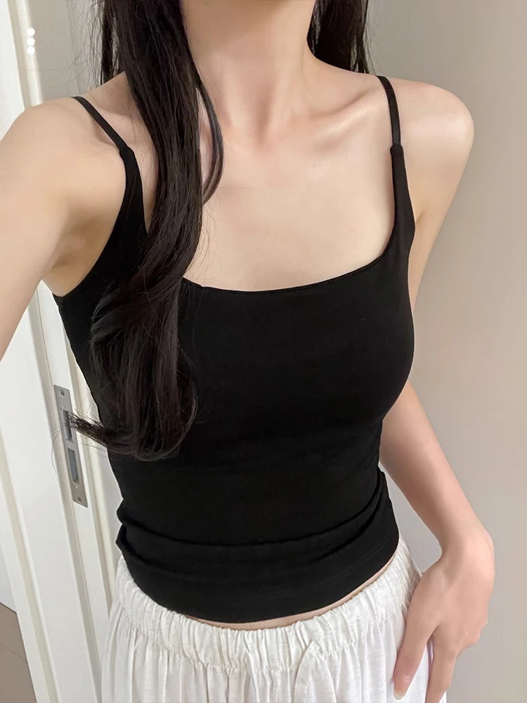 Gray Strapless Vest Women's Suit Inner Wear Base Shirt with Chest Pad Beautiful Back Bra Integrated Underwear Top Outdoor Wear