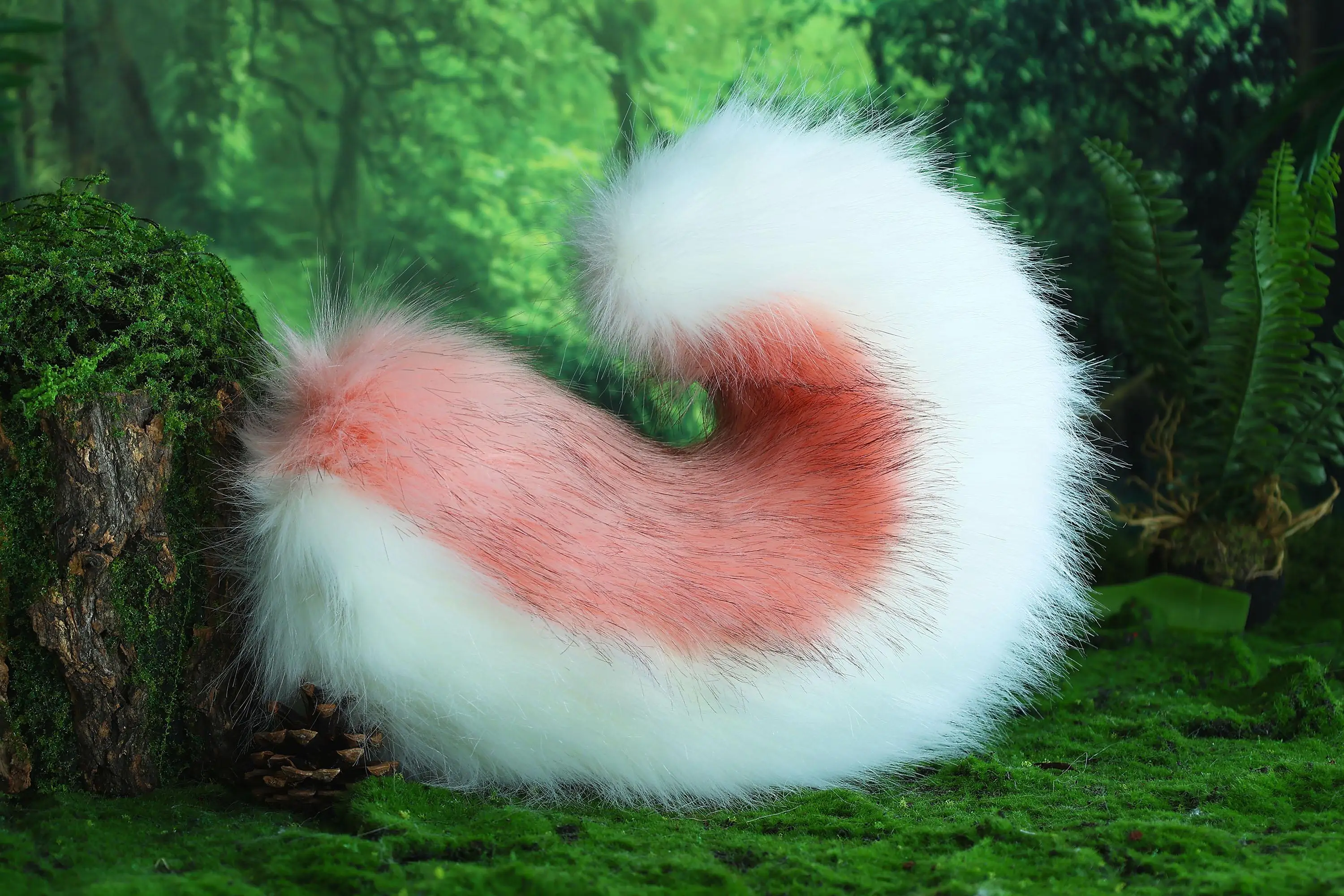 Cute dog ears and tail set, dog cosplay costume, animal ear headband, faux fur tail, Halloween accessory, anime convention 6