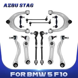 AzbuStag 12Pcs Front Upper Lower Control Arm Sway Bar Link Tie Rod for BMW F10 528i 535d 535i 550i 640i 650i 2011-16