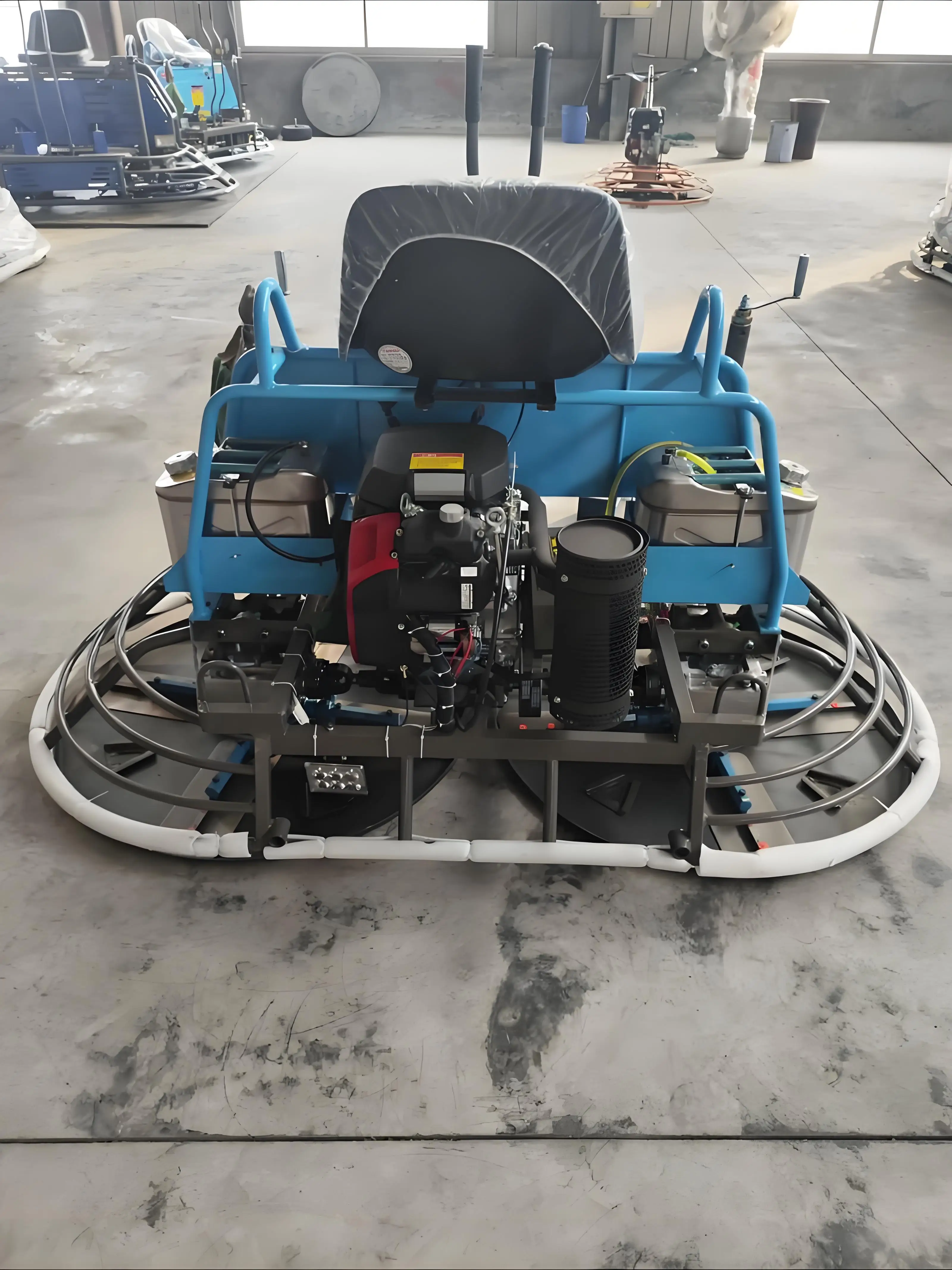 100-seater ride-on power trowel for polishing various types of floors