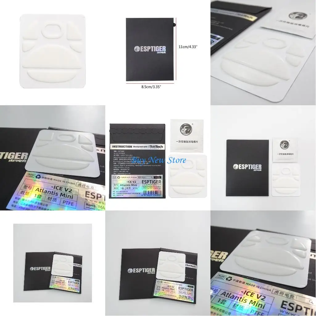 

20ce Esptiger Gaming Mouse Skates Ice v2 версия мыши для мышей 1Pack замена для мышей Mini Mouse Atlantis