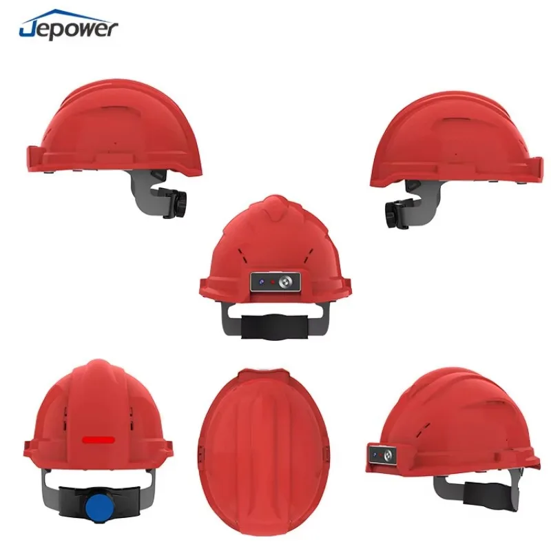 AI Smart Helmet  & Wifi-Integrated Hard Hat With LED Lights Video Call  Alarm ABS Material Safety Helmet Built With Camera