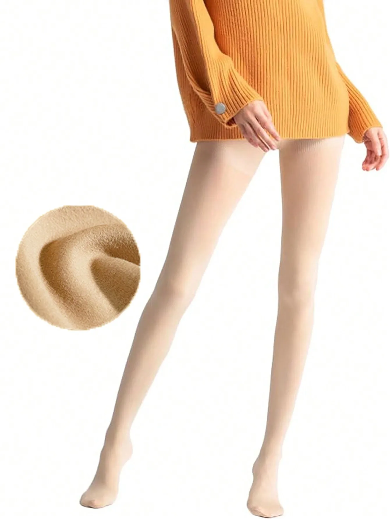 UNA COPPIA Collant tinta unita da donna Calzini leggings slim coreani di alta qualitร inverno primavera autunno termico