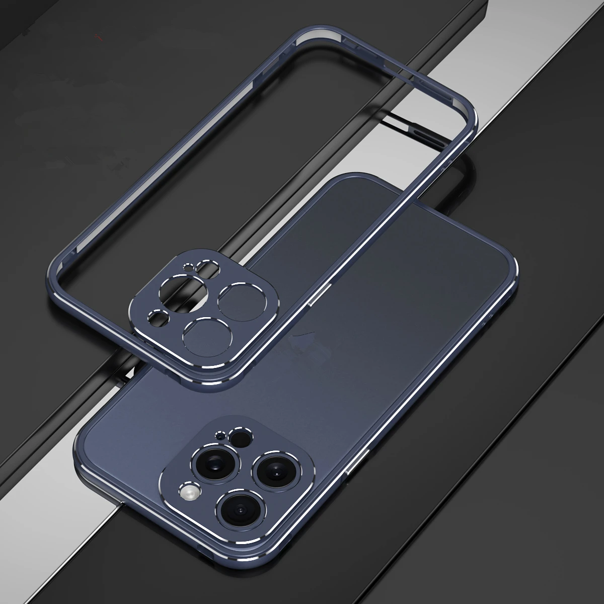 Luxury Aluminum Alloy Metal Frame Bumper Case for iPhone 15 Pro Max 11 Pro 12 13 Mini 14 Plus Ultra-Thin Super Slim Phone Case