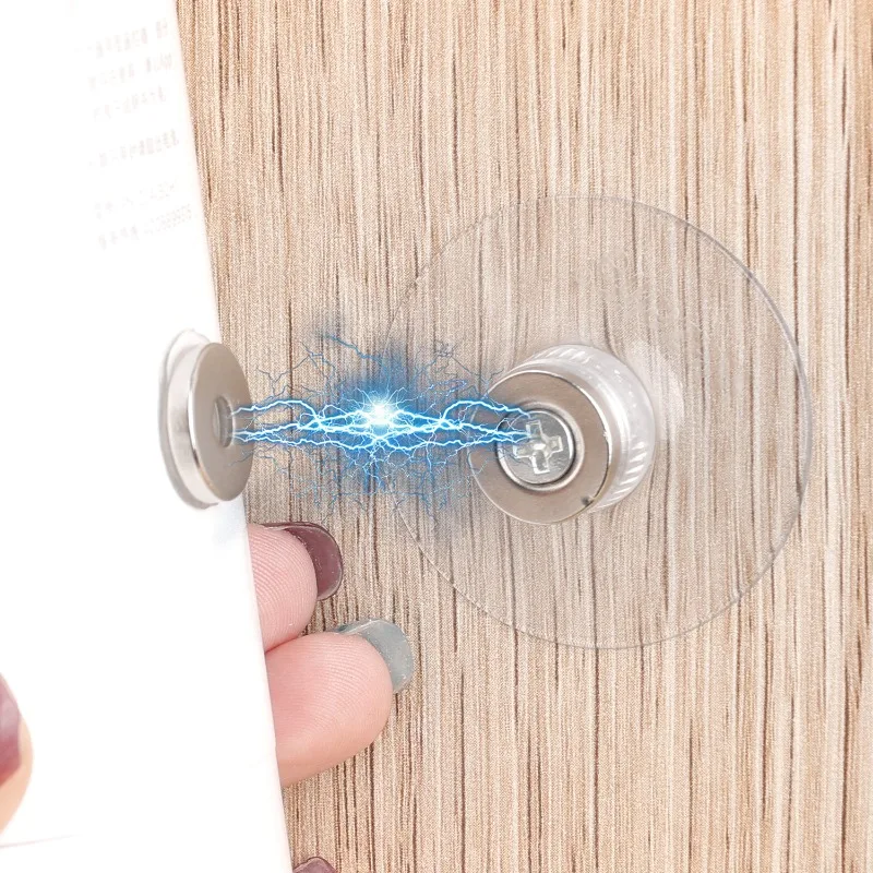 خطاف مغناطيسي قوي للتعليق على الحائط وجهاز تحكم عن بعد، كوب شفط مضاد للضياع، خطاف مغناطيسي للثلاجة، رفوف تخزين للوازم المكتبية