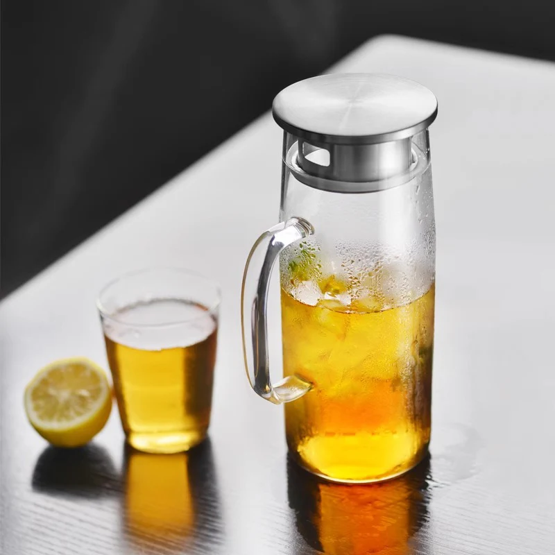 

Высококачественный стеклянный набор из боросилового стекла, термостойкий набор для холодной воды, взрывоопасный для заваривания чая и сервировки холодной воды