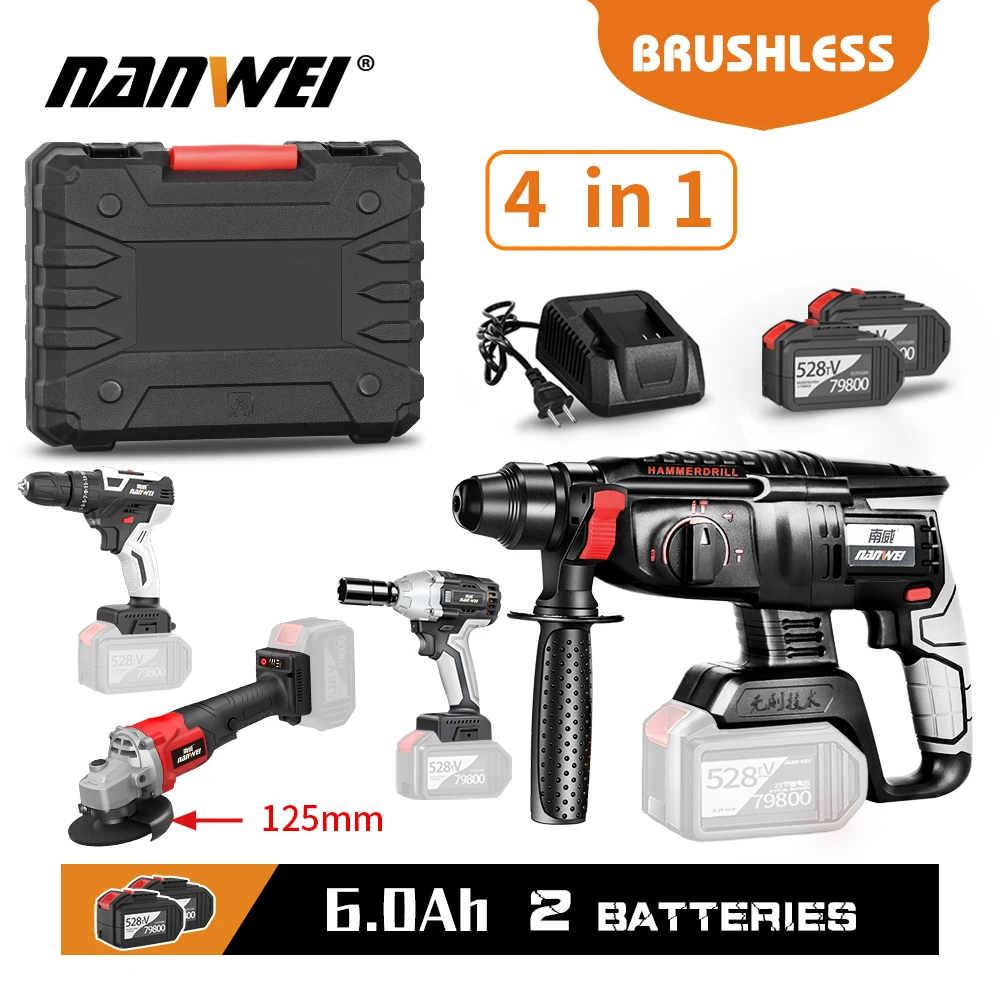 NANWEI Ultra-low-cheap Super Electric Tool Bag 3/4 Pieces Electric Drill/Wrench/Harmer/Angle Grinder