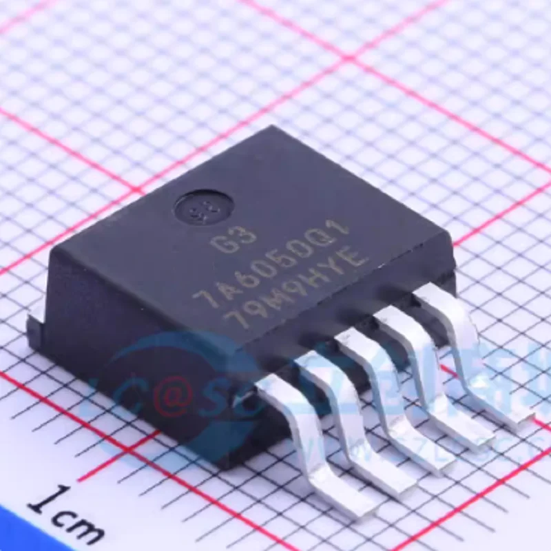 Integrated Circuits (ICs) TPS7A6050QKTTRQ1 Linear Voltage Regulator IC Positive Fixed 1 Output 300mA TO-263 (DDPAK-5)