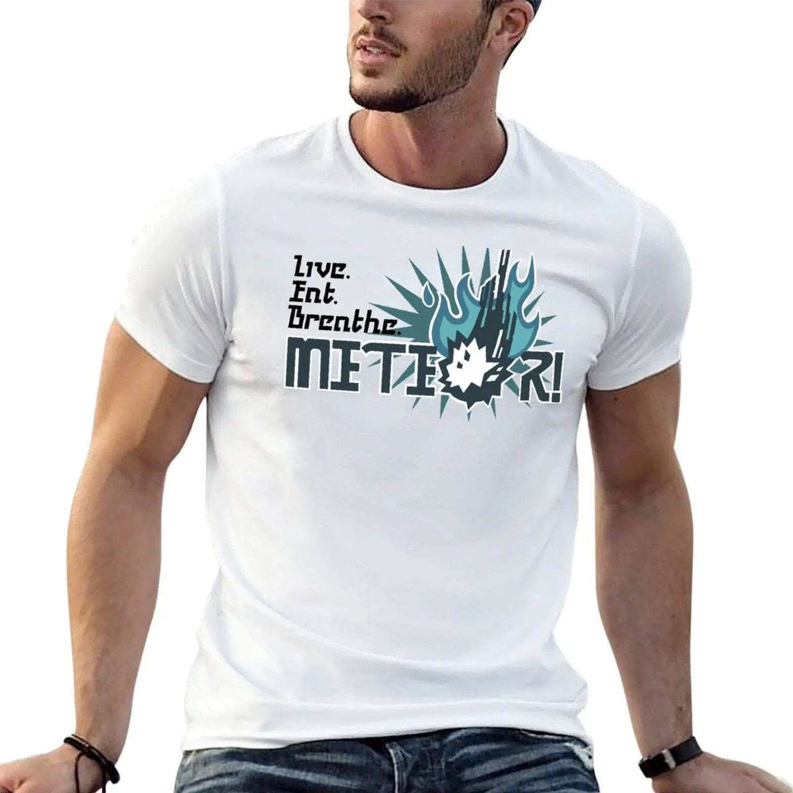 Live. Eat. Breathe. Meteor! - Vyv's Shirt in FFXV T-Shirt Simple Trendy Casual T-Shirt