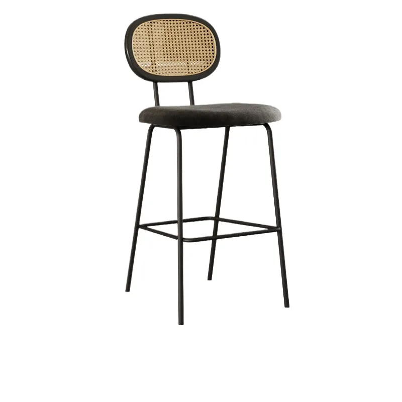 

！@RATTAN & PLYWOOD & METAL FRAME BARSTOOL bar Chair Living Room Furniture