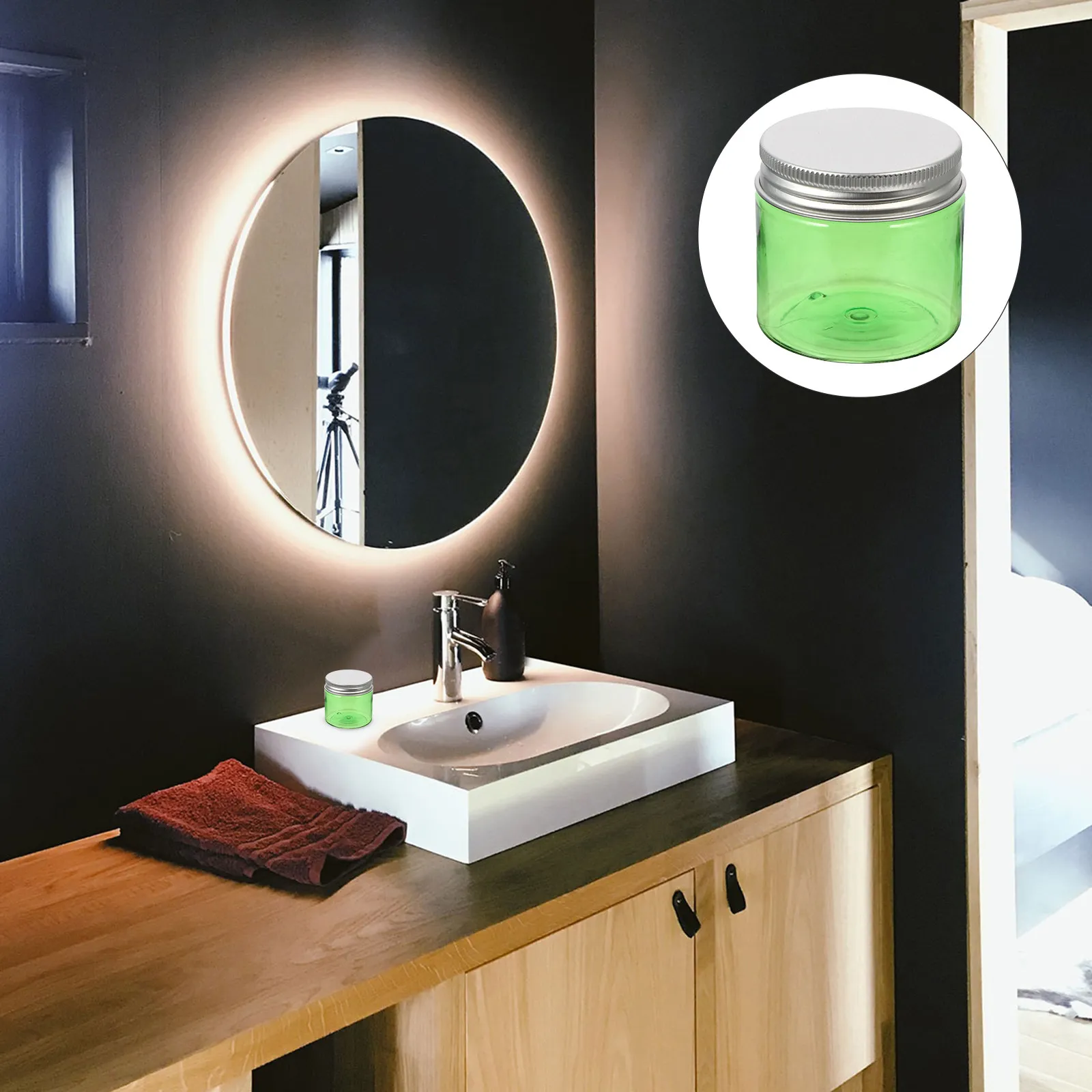 

Набор из 12 пластиковых баночек для хранения, пустые контейнеры для крема, 50 г, дорожный набор для шампуня, лосьона, кремов