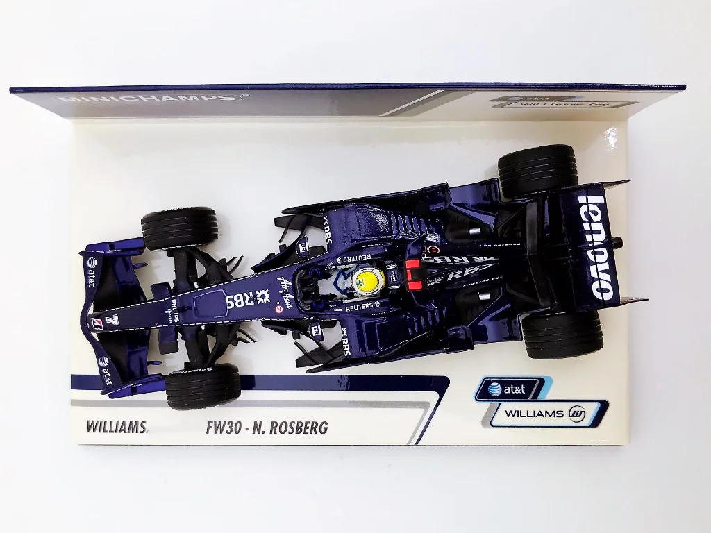 Minichamps 1:43 F1 FW30 2008 Nico Rosberg Test Simulation Limited Edition Resin Metal Static Car Model Toy Gift