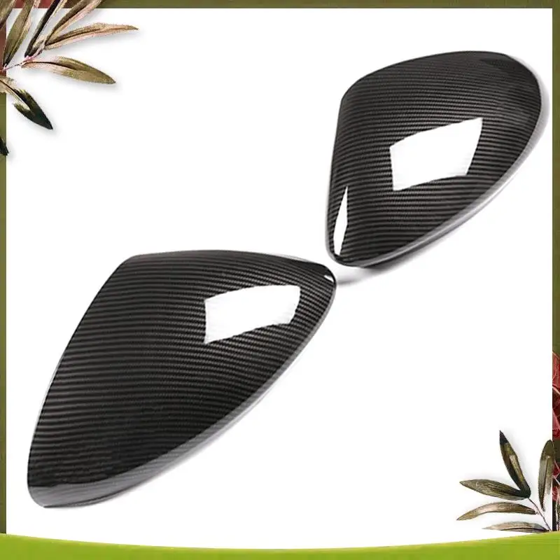 

NEW Car Side Rearview Mirror Caps Cover Carbon Fiber Style For Alfa Romeo Stelvio 2017-2020