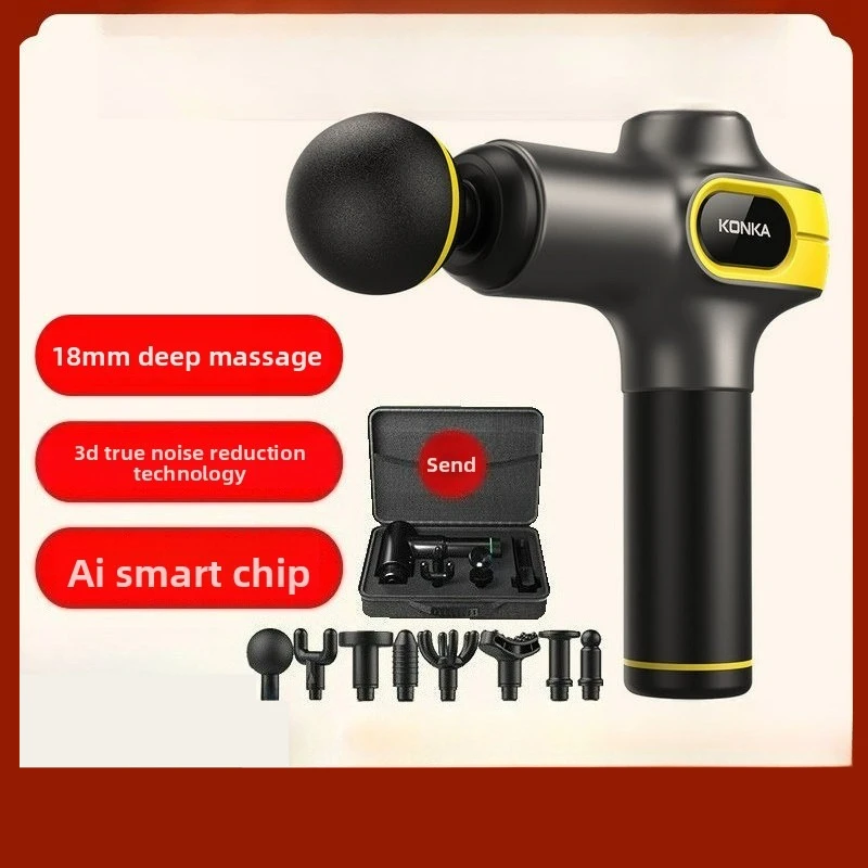 

High-end Fascia Gun Muscle Massager Professional Grade Large Battery Capacity Neck Membrane Gun Silent Massager