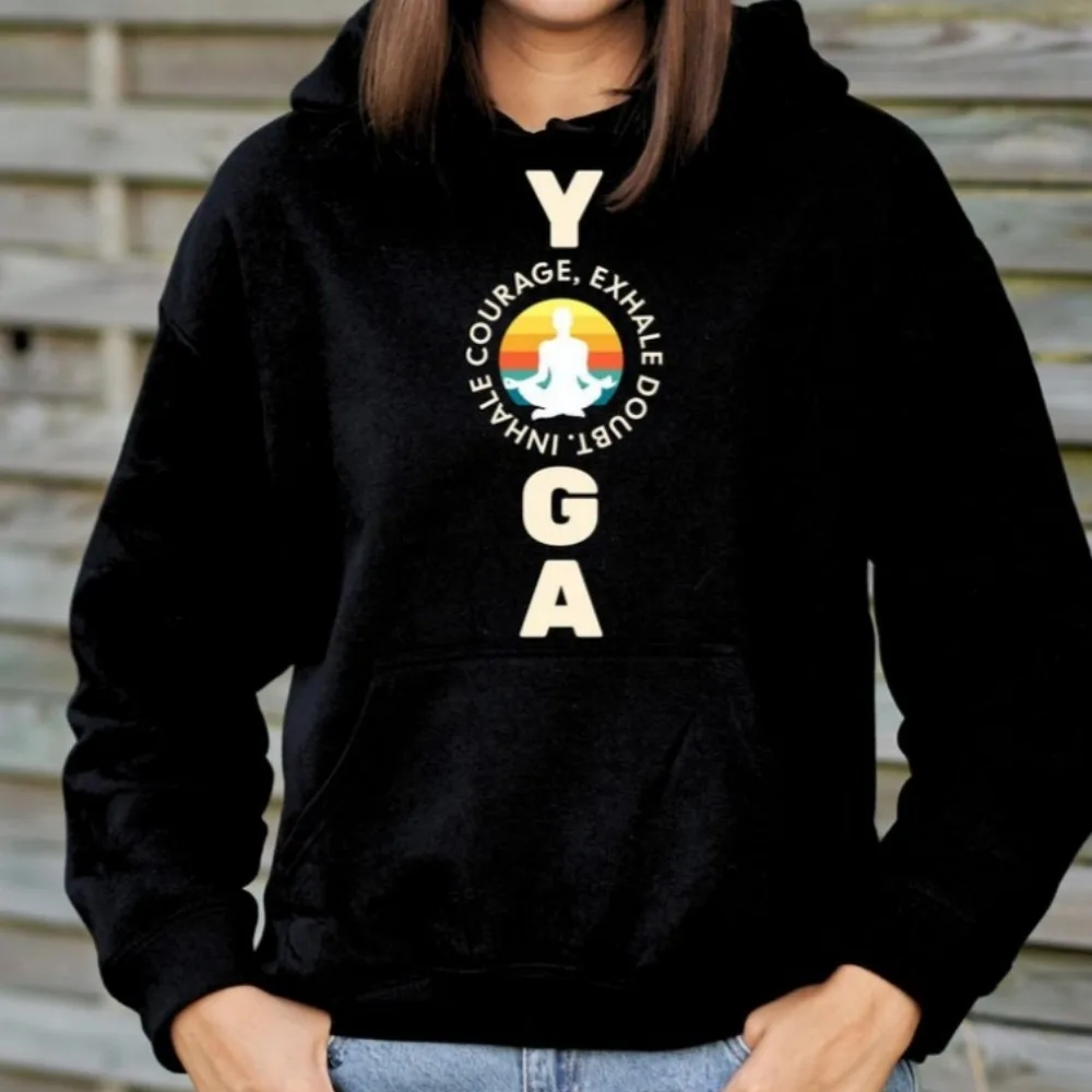 

Инструктор для йоги, инструктор для йоги, подарок для йоги, женский эстетический свитшот, осенне-зимний пуловер, толстовка Y2k