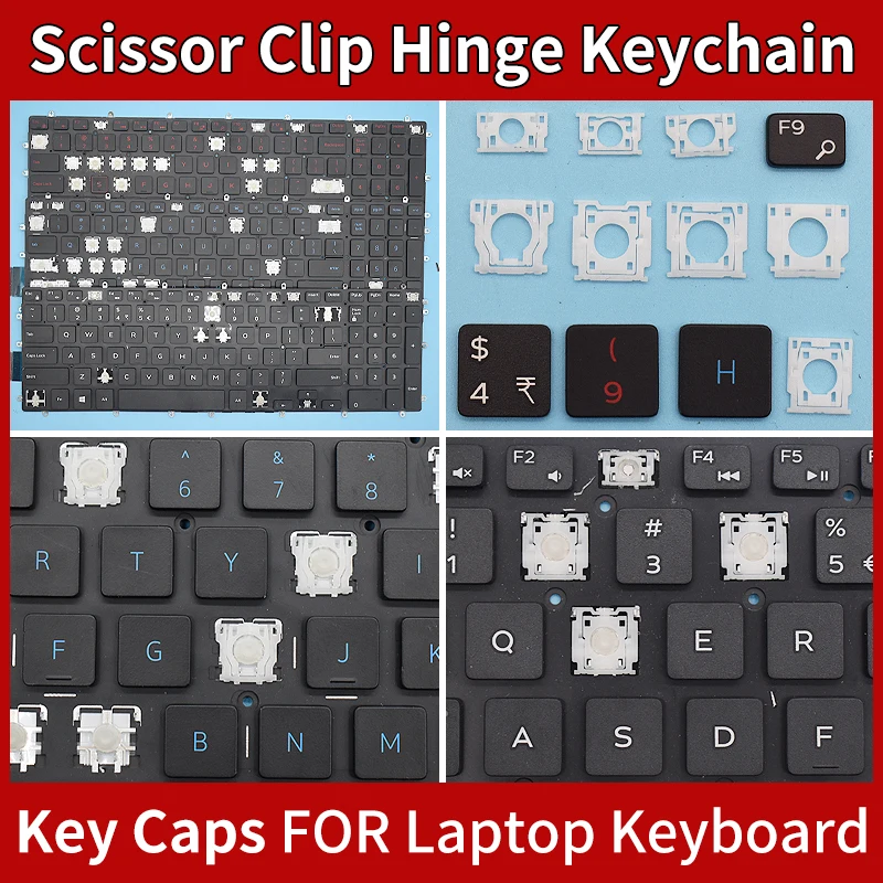 Replacement Keycaps Scissor Clip Hinge For Dell Alienware M15 R1 M17 R1 P79F P79F001 P37E P37E001 key caps keyboard Keychain