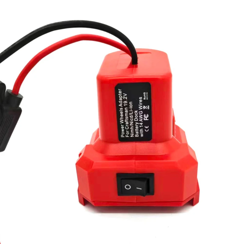 DIY Power Connector Portable Power Wheel Adapter with 14 AWG Wire Compatible with For Craftsman 19.2V/20V Batteries for Robots