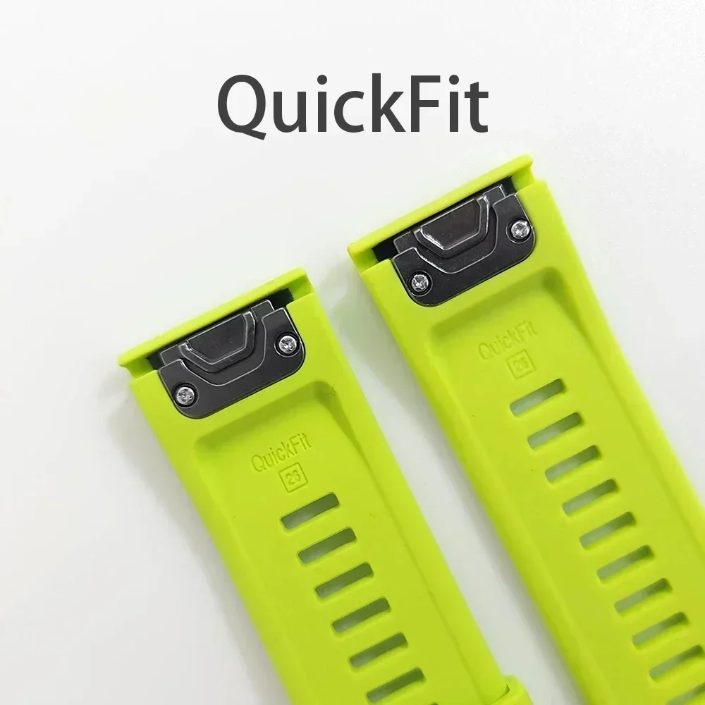26MM 22MM Soft Silicone Watch Band Straps For Garmin Fenix 6X 6 Pro 7X 7 Easyfit Wristband Fenix 5 5X Plus Smartwatch Bracelet