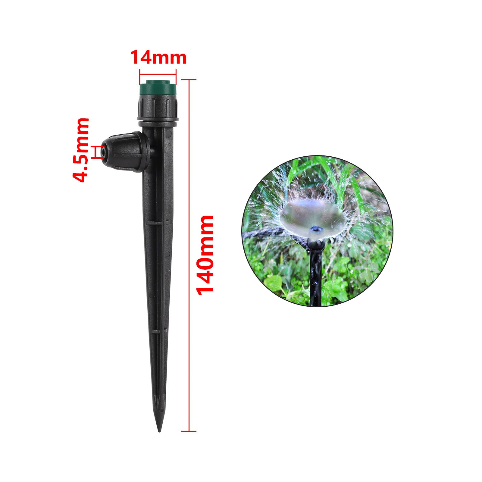Garden Scattering Sprinkler irrigation 360 Degree Rotating Nozzle spray sprinkler use for 1/4