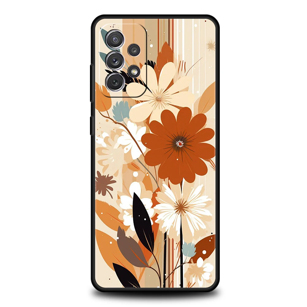 Sunflower Phone Case for Samsung Galaxy A15 A14 A25 A54 A34 A51 A71 A72 A73 A32 A52 A52S A11 A21S A31 A41 5G Soft Shell Capa Bag