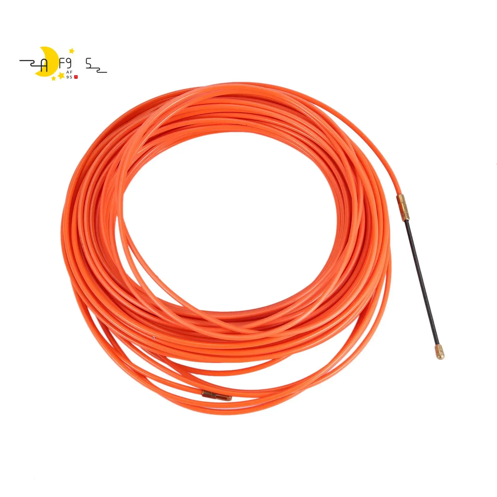 

AF95-4Mm Orange Guide Device Nylon Electric Cable Push Pullers Duct Snake Rodder Fish Tape Wire