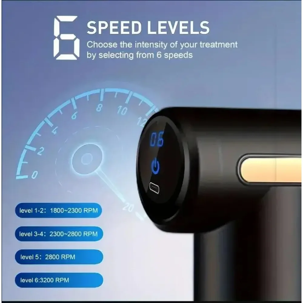 Mini-Muskelmassagepistole, tragbares Tiefengewebe-Percussion-Massagegerät, tragbares Körpermassagegerät zur Linderung von Rücken-, Nacken-, Schulter- und Beinschmerzen