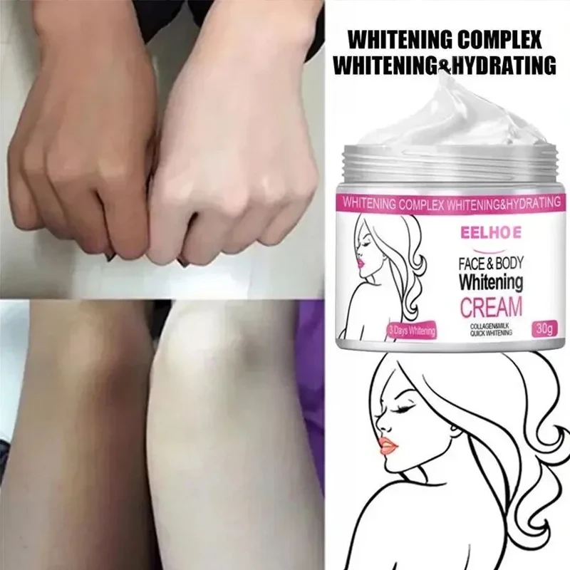 Skin Whitening Cream Face Thigh Underarm Lightening Brightening Lotion Women Gentle Nourishing Dark Skin Care Cream ﻿products