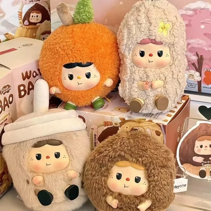 Oryginalne figurki Heyone Warm Baobao z serii Fireside Tea Party, winylowe blind boxy, urocze zabawki, dekoracja na biurko, prezent urodzinowy niespodzianka.