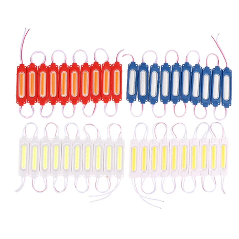 

2024 20pcs 24V 2w COB LED Module Light Injection Module Len Car Truck Module Red Yellow Pink LED Sign Backlight Advertise Light