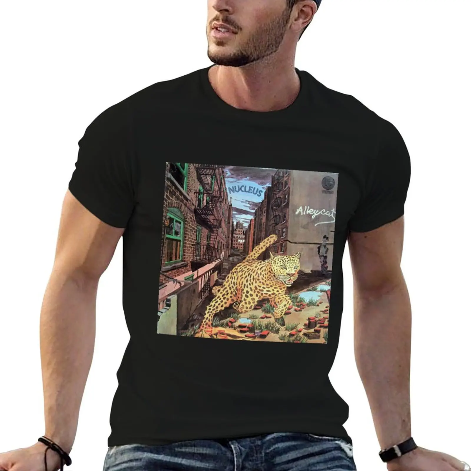 

Retro Vaporwave Nucleus Alleycat T-Shirt man clothes funny shirt cotton slim fit t shirts for men