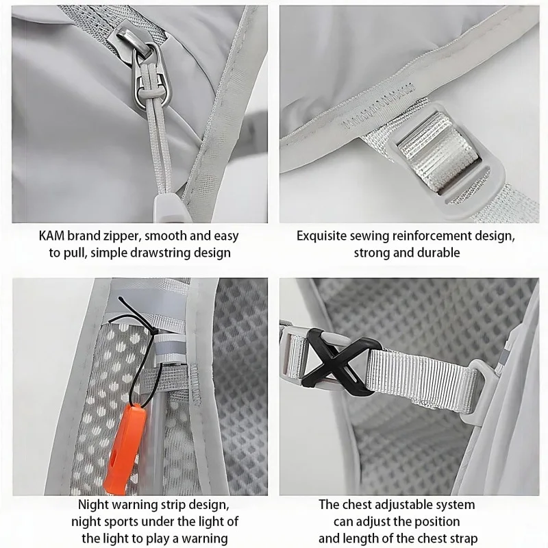 Cycling Running Hydrating Vest Ultralight Breathable Hydrating Backpack Bicycle Water Bag Outdoor Hiking Marathon Sports Vest