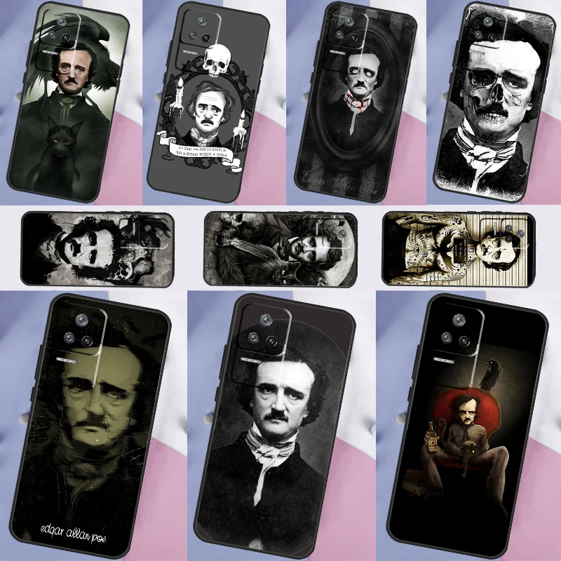 Edgar Allan Poe Case For Xiaomi 13 12 Lite 11T 12T Pro 12X POCO X3 X5 F5 Pro F4 X4 GT M5s C40 F3 Back Cover