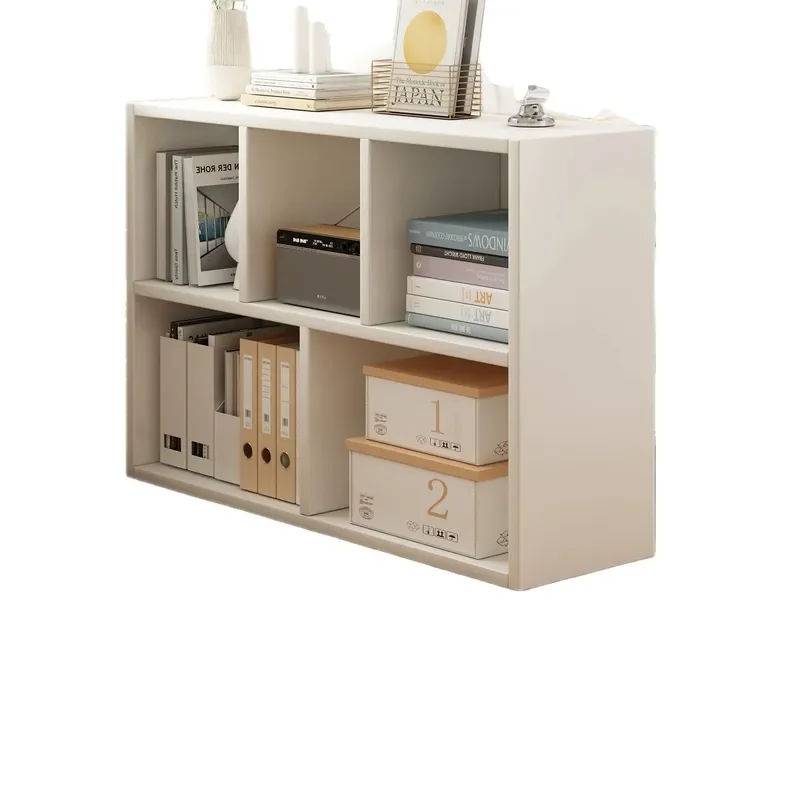 Modern Wooden Bookshelf Side Cabinet Large Capacity Storage Unit for Living Room Bedroom Sofa Bedside Organizer Furniture