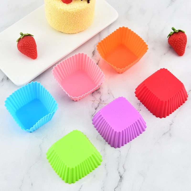 9Pcs fodere per Cupcake in Silicone pirottini da forno stampi per Muffin riutilizzabili Jumbo antiaderenti Bento Bundle Lunch Box divisori stampo da forno