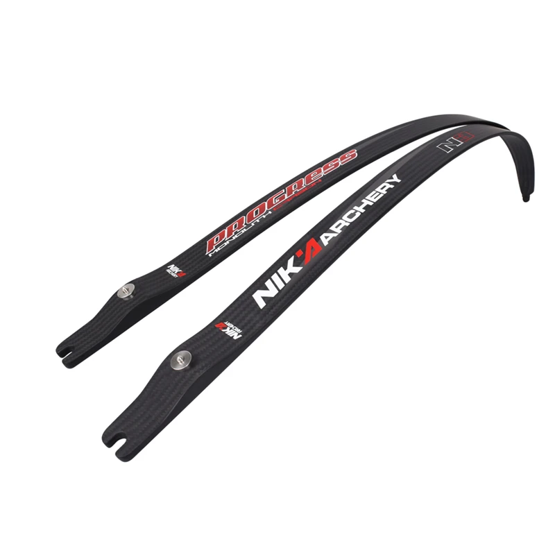 NIKA ARCHERY 1Pair 68“ N3 55% Carbon Fiber Limbs 20-50lbs Recurve Bow Limbs Progress Series Outdoor Sport Archery Bow