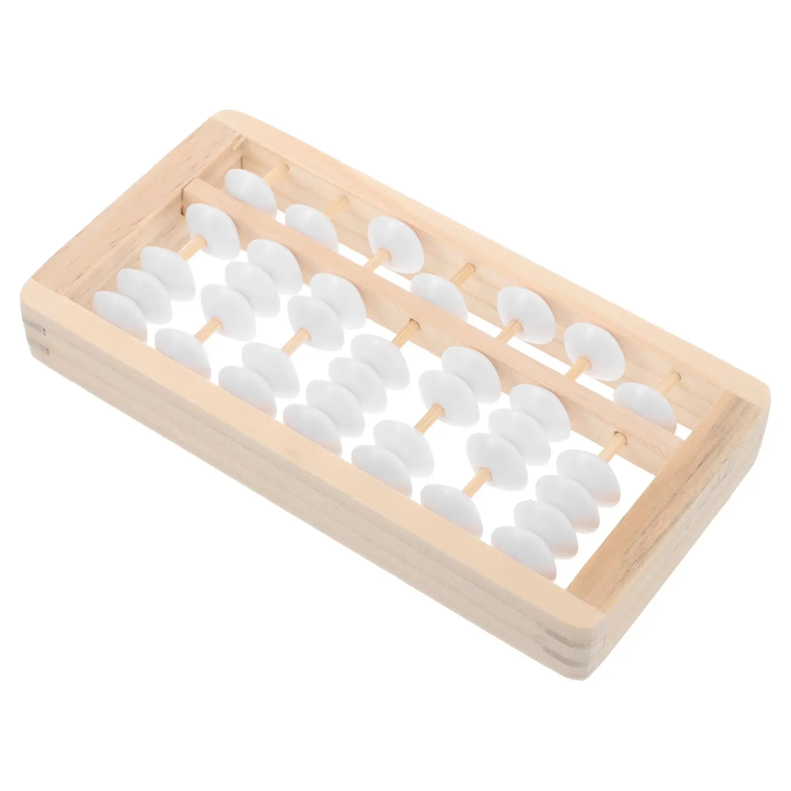 Wooden Abacus Mini Toy Small Kids Photo Prop Educational Tool Math nament Christmas Tree Birthday Grab Bead Montessori